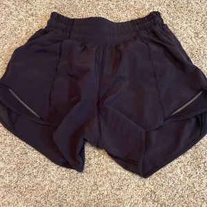 Black Lululemon Hotty Hot Shorts